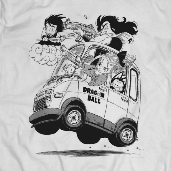 Vintage Style Dragon Ball Anime Art Tee - Picture 2 of 2